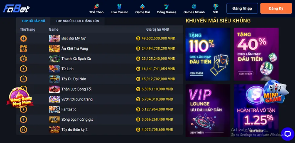 Các ưu đãi khuyến mãi đặc biệt của kuwin789 casino