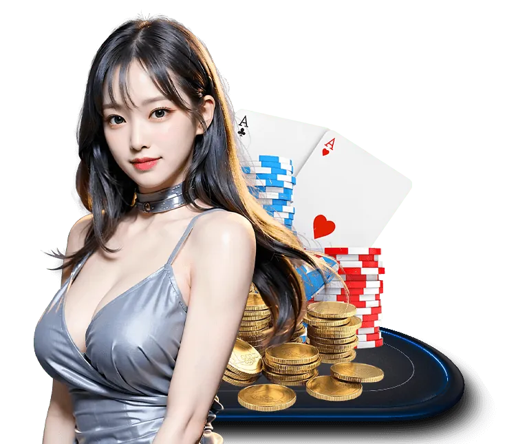 Cận cảnh bàn Baccarat với các lá bài và chip cược tại kuwin789 casino