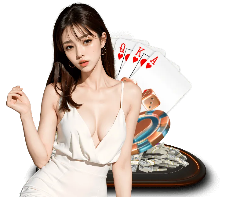 Hình ảnh người chia bài đang chia bài Baccarat tại kuwin789 casino